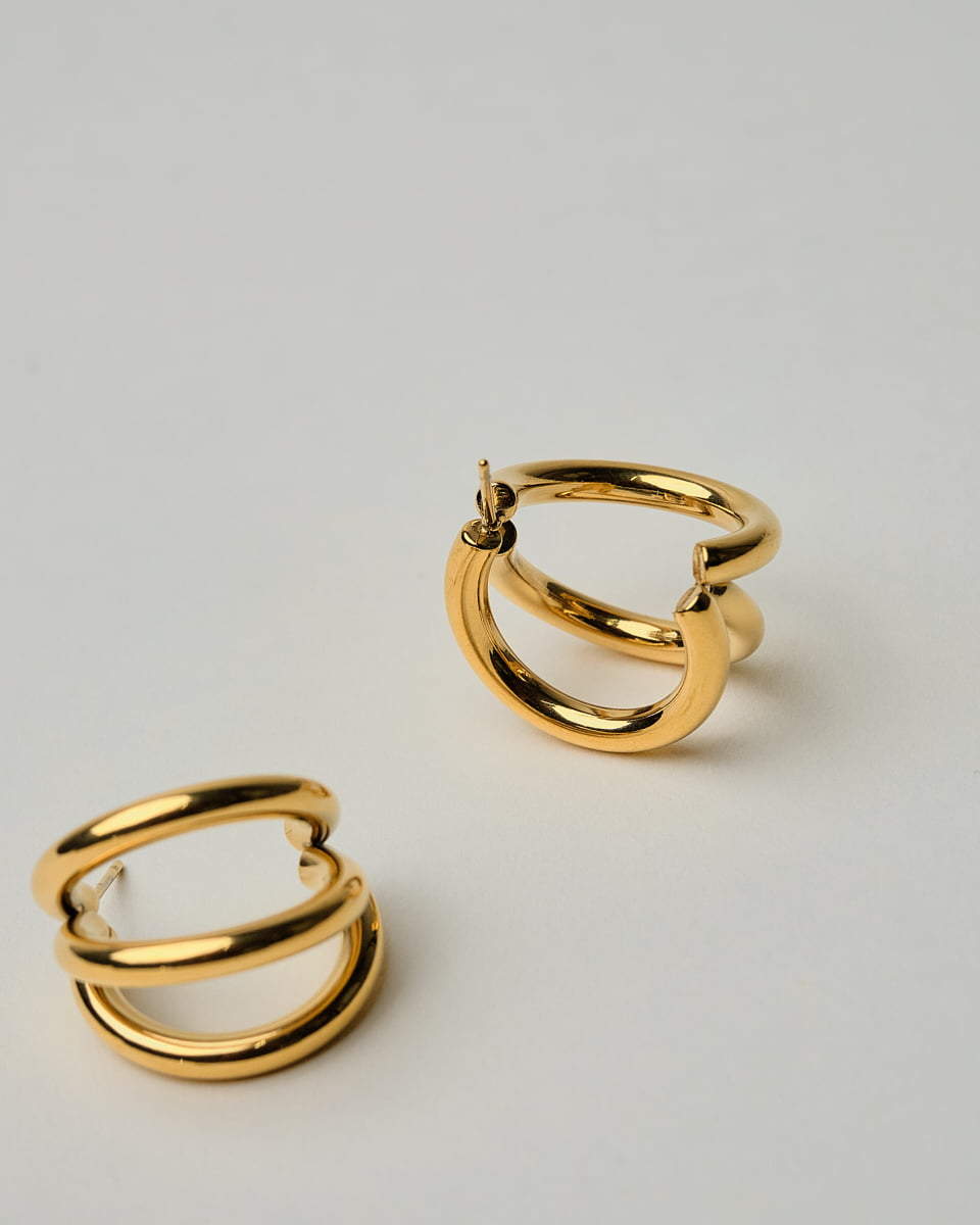 18K Plated Cerik Earrings