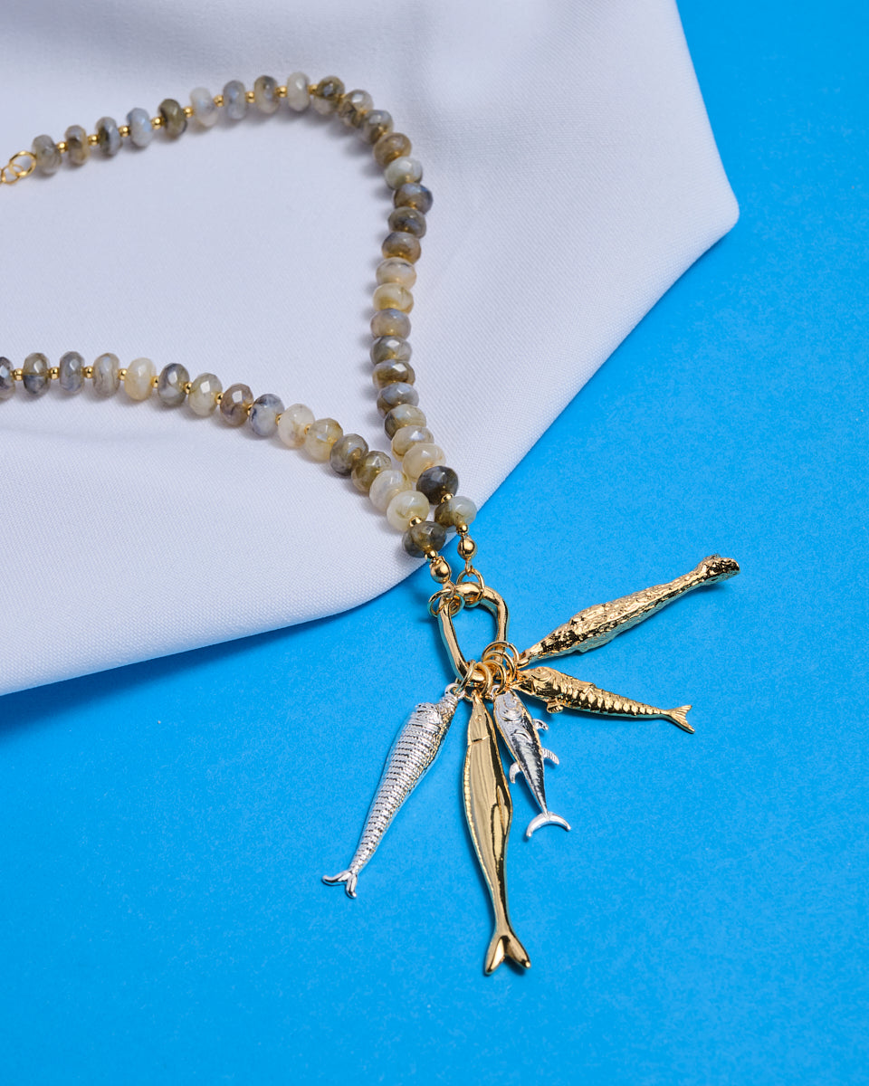 16K Plated La Pesca Necklace