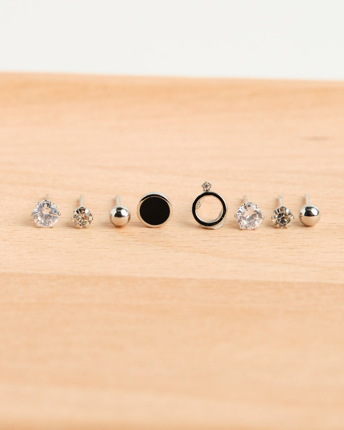 Circle Post Earring Set