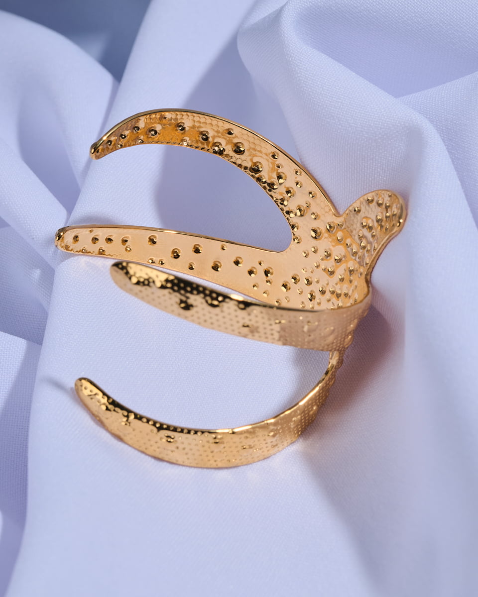 18K Plated Aqua Cuff