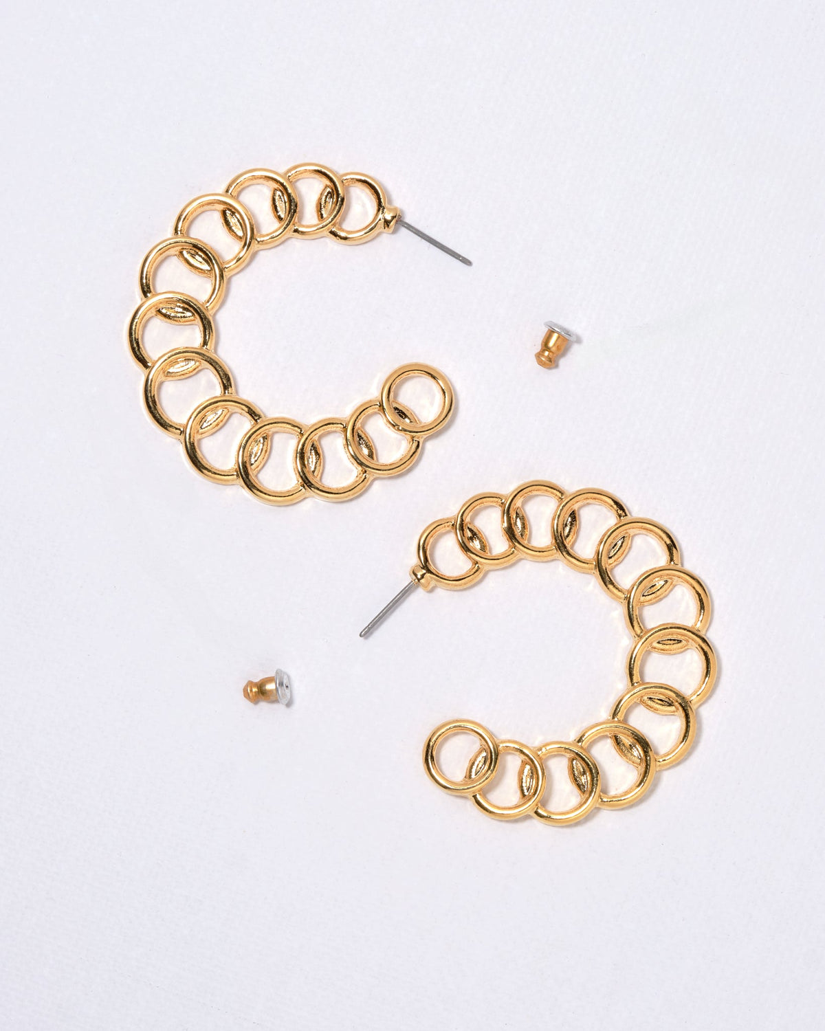 18K Plated Infinite Earrings