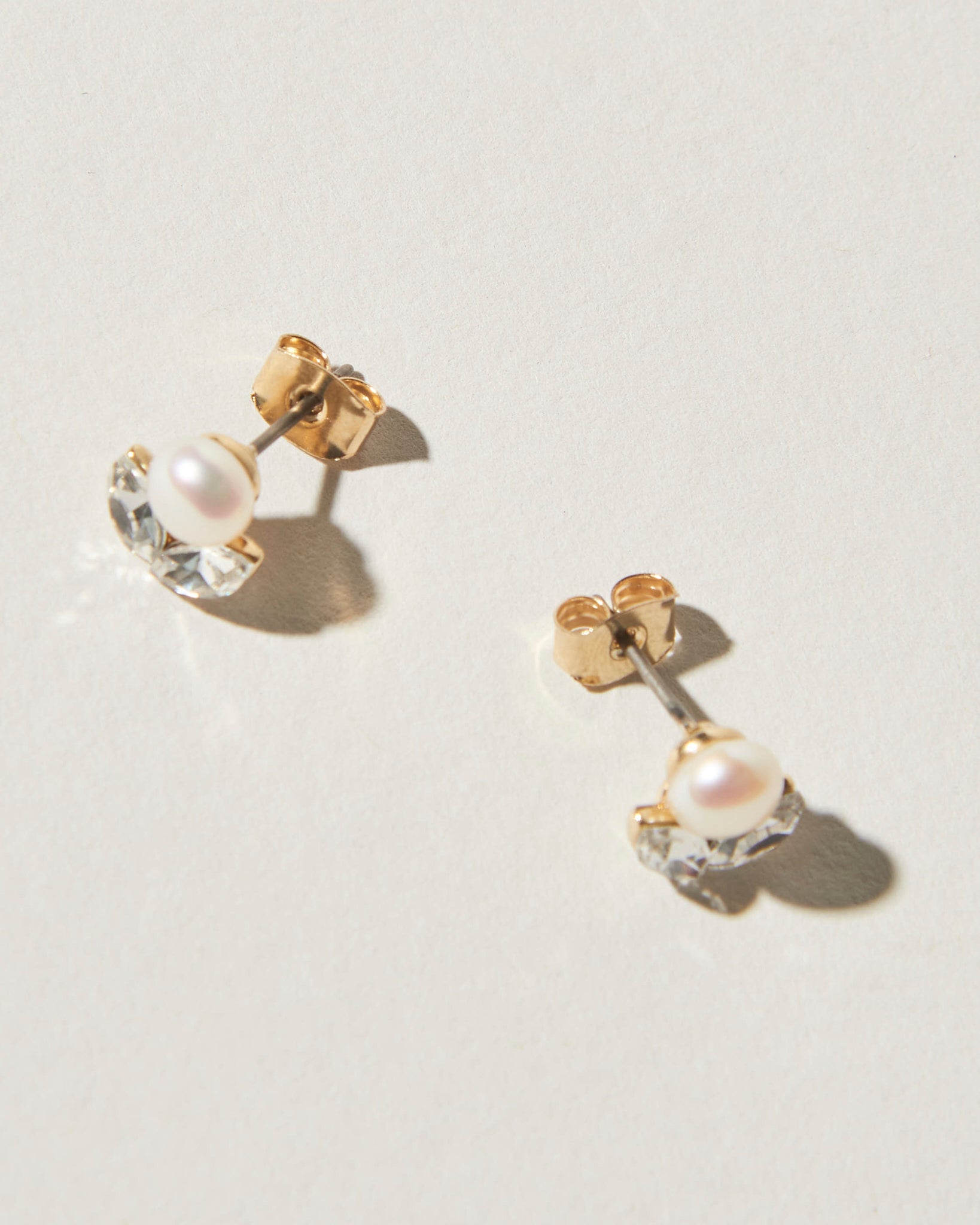 Pearl Flower Post Earrings