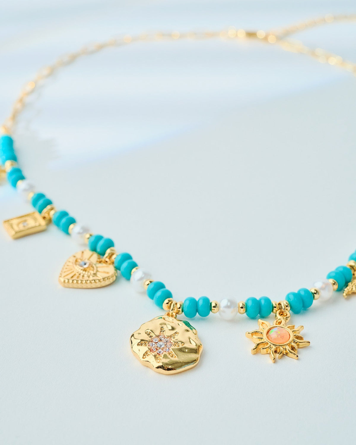 16K Plated Turk Charms Necklace