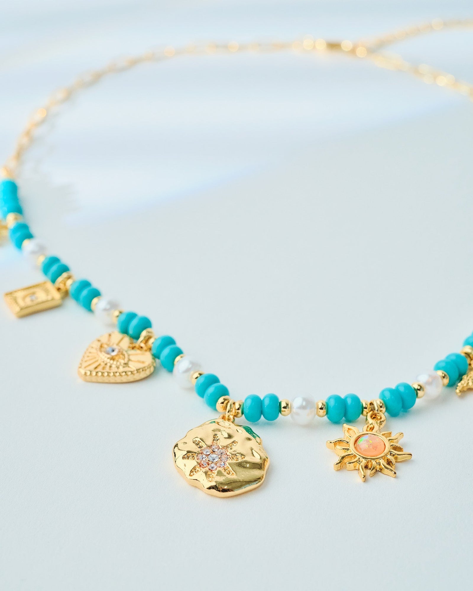 16K Plated Turk Charms Necklace