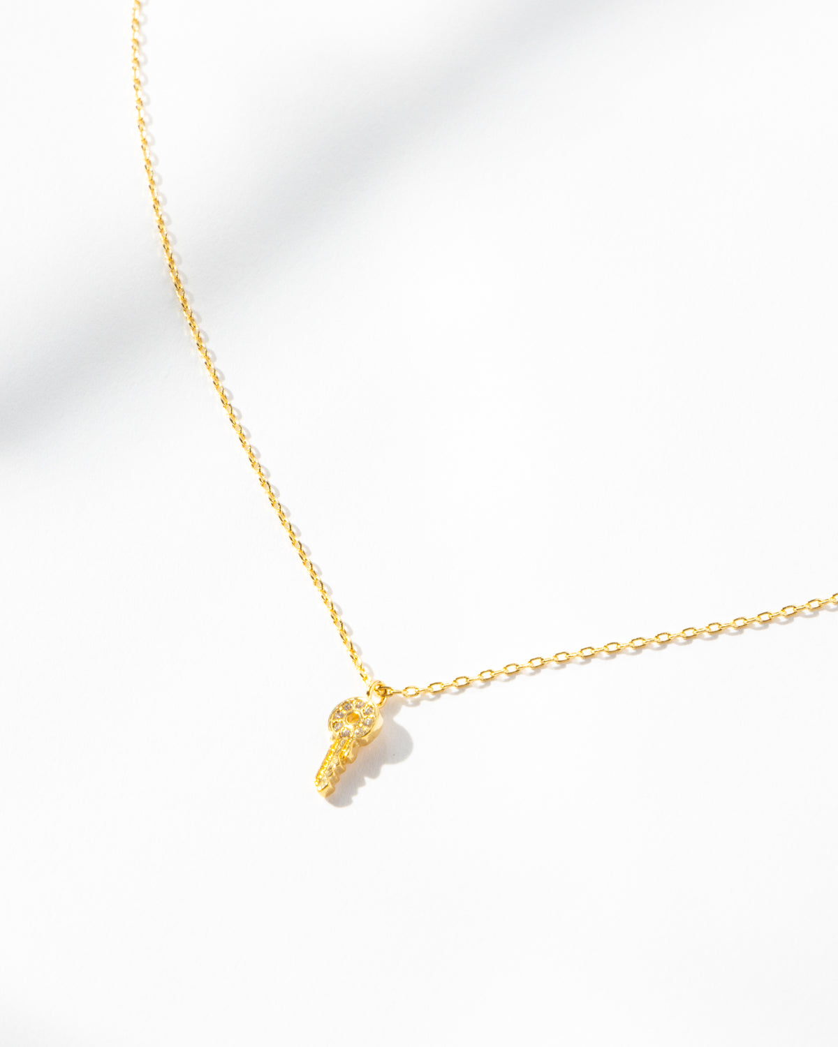 16K Plated Key Necklace