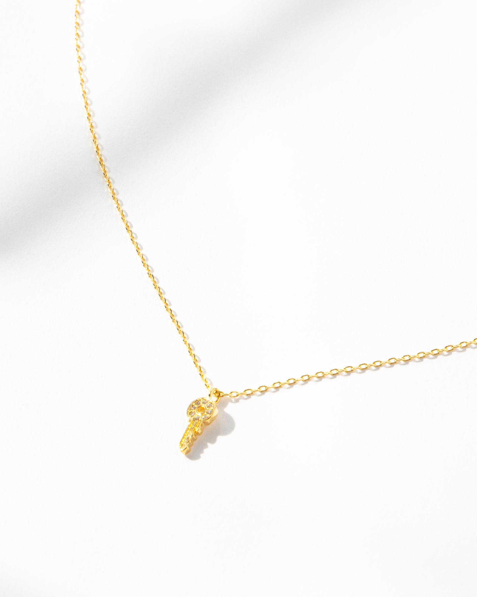 16K Plated Key Necklace