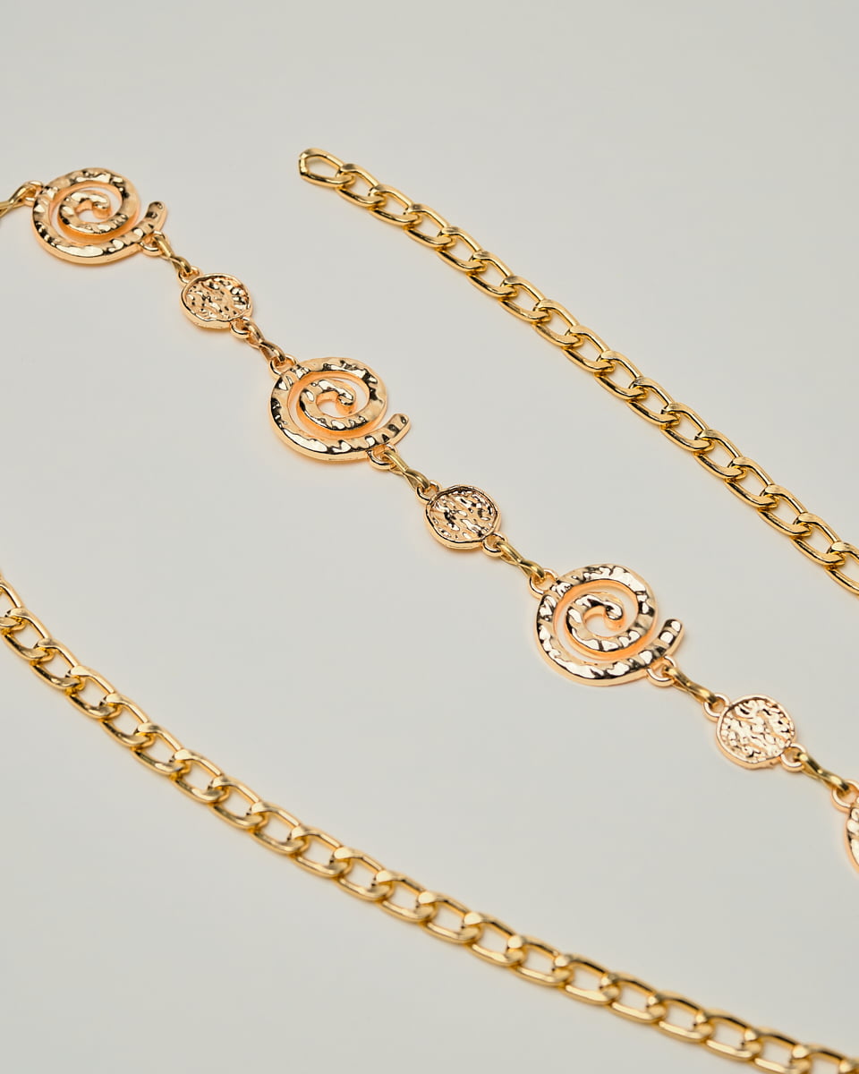 Gold Spiral Belt
