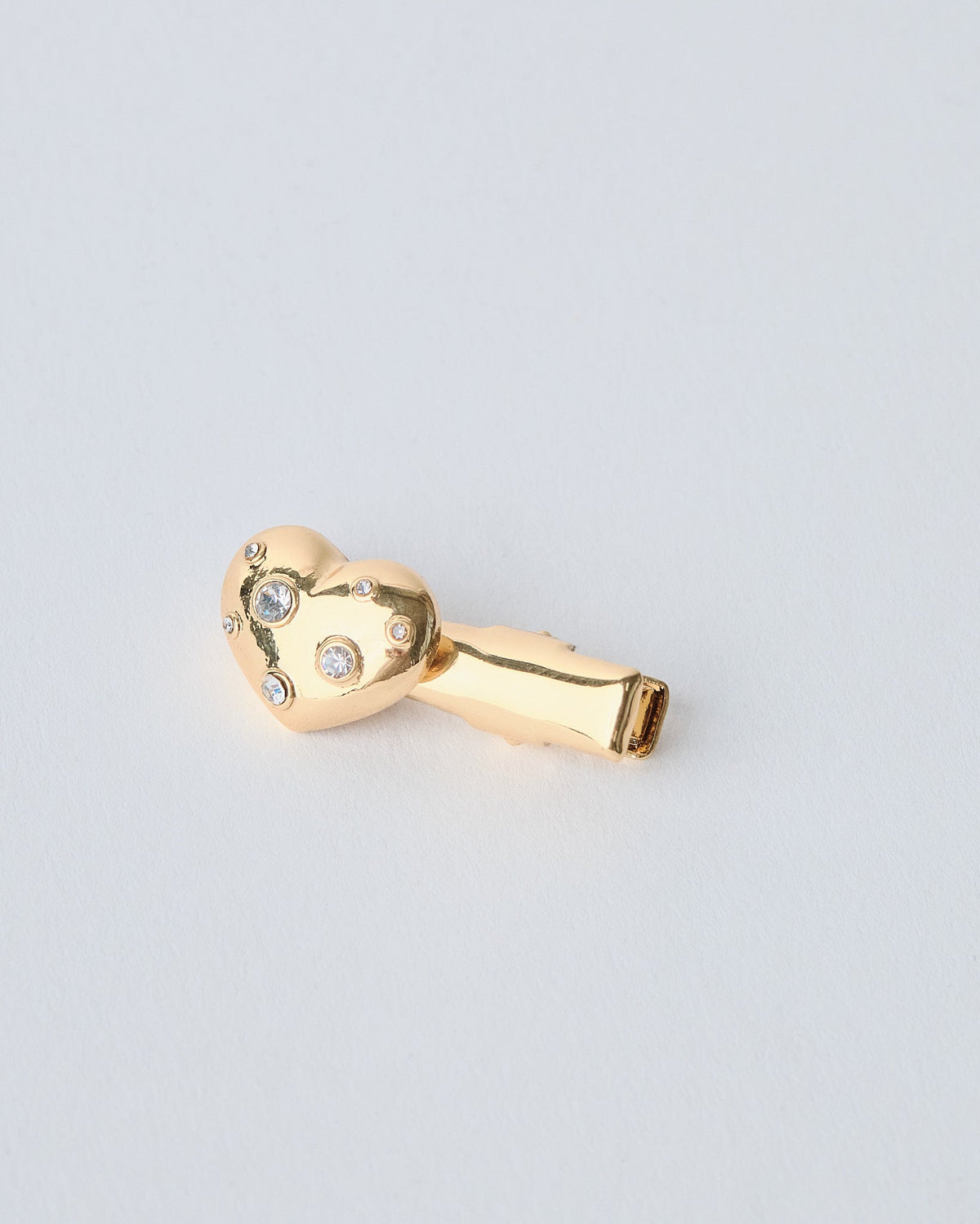 18K Plated Heart Hair Clips Set