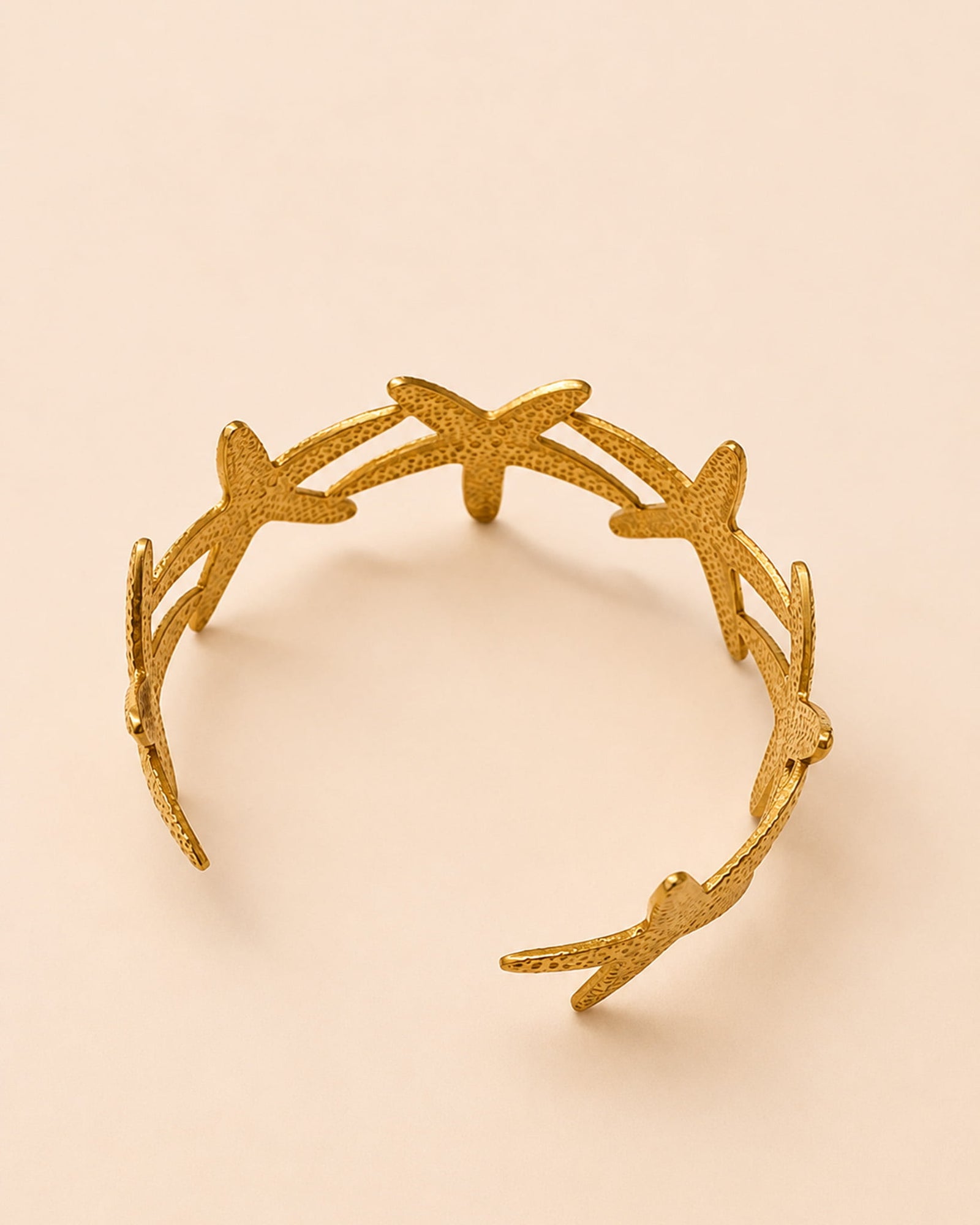 18K Plated Seastars Cuff