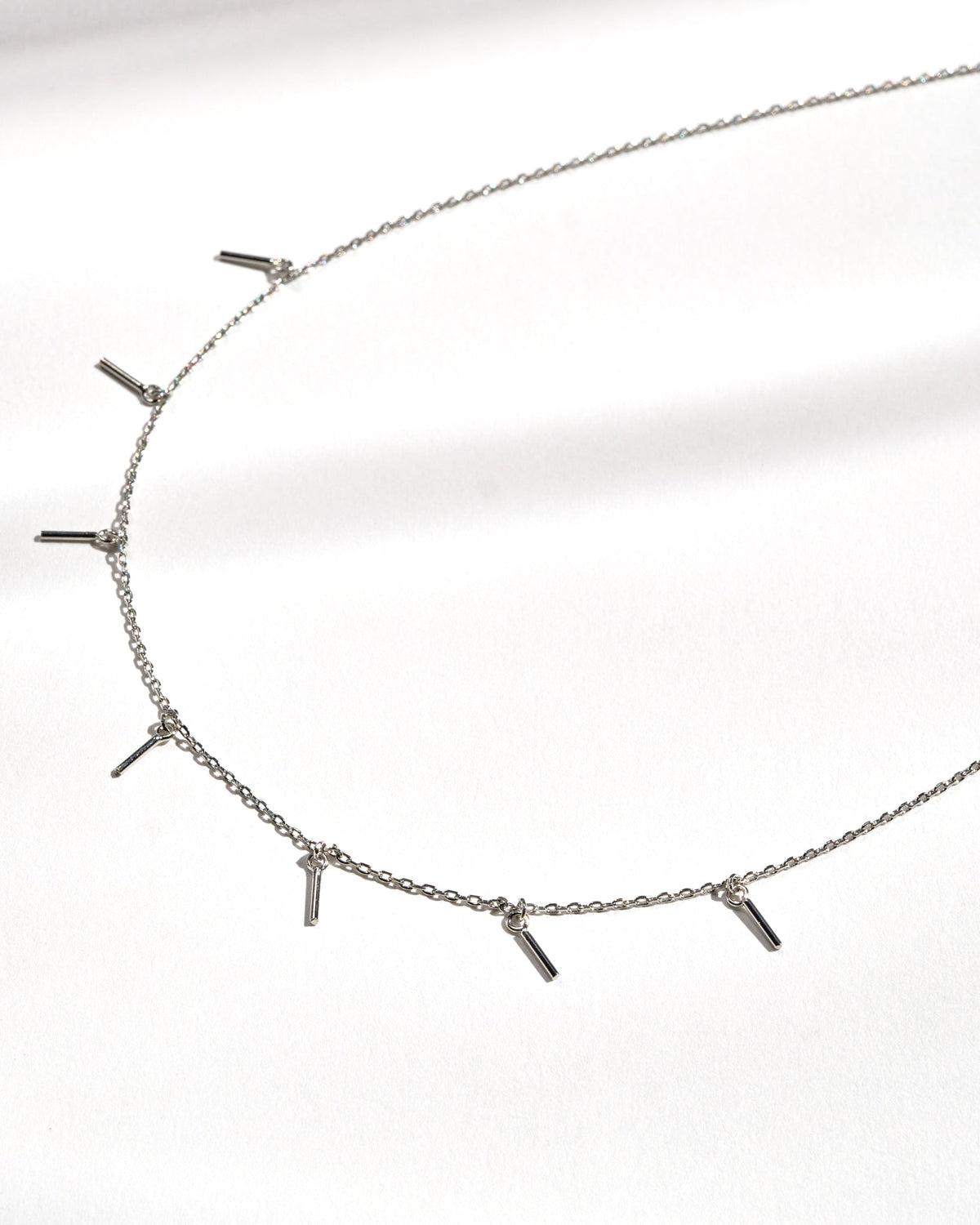 Silver Sticks Necklace