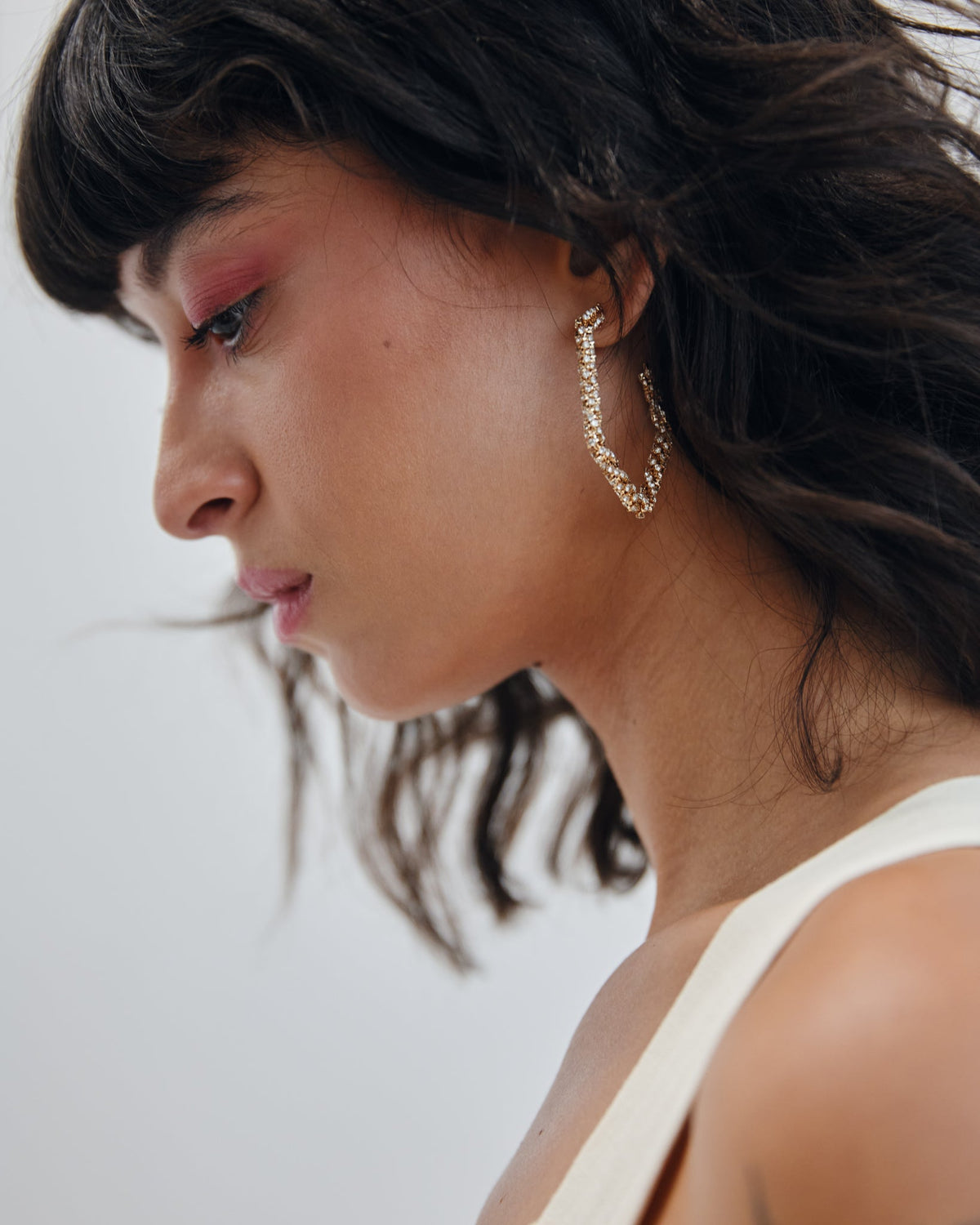 16K Plated Shiny Figure Earrings