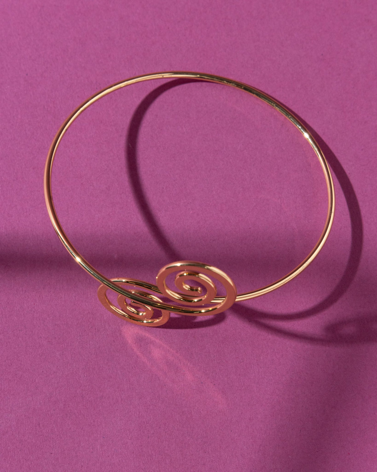 16K Plated 2 Swirls Armband