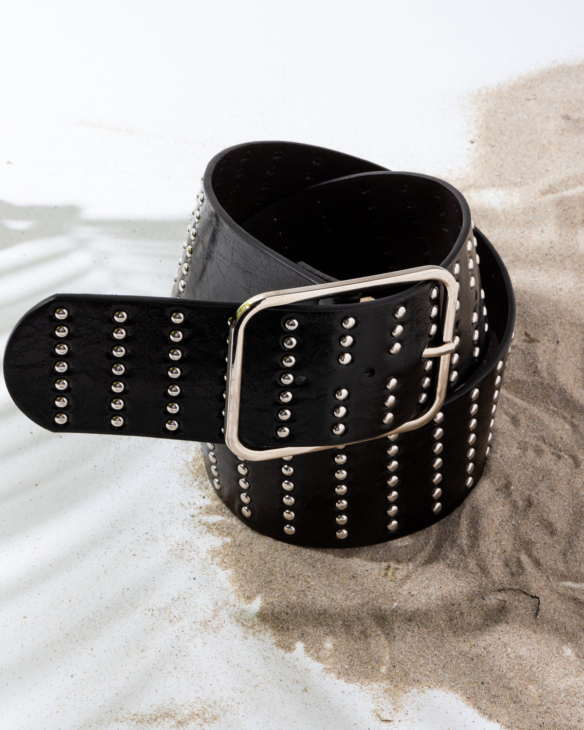 Wide Studded Belt