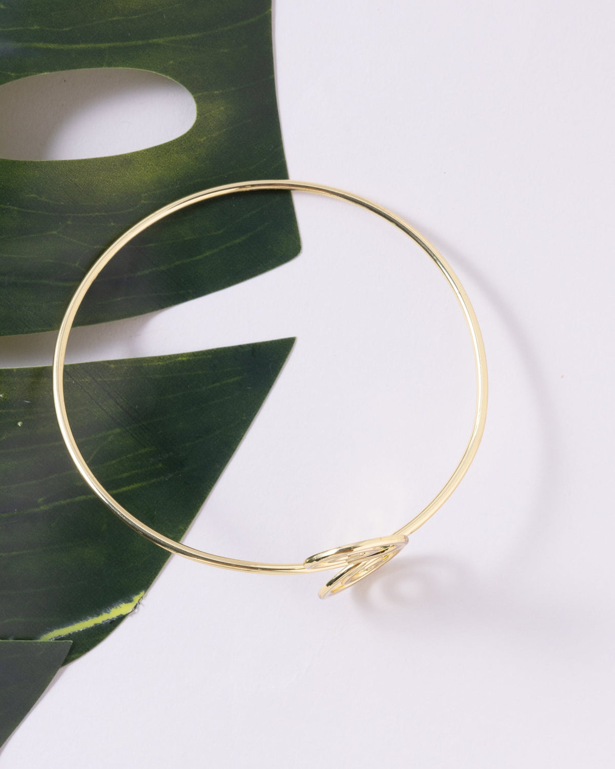 16K Plated 2 Swirls Armband