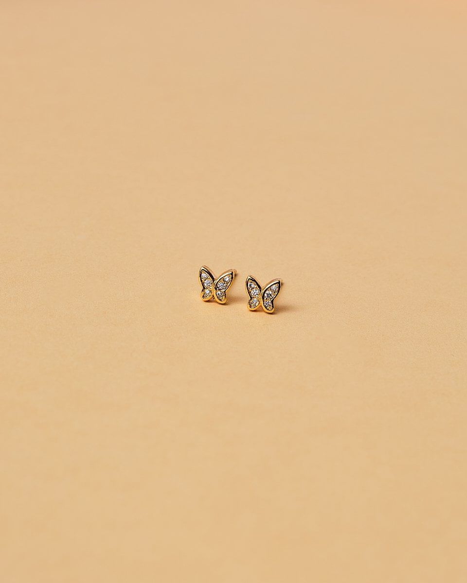 16K Plated Mari Post Earrings