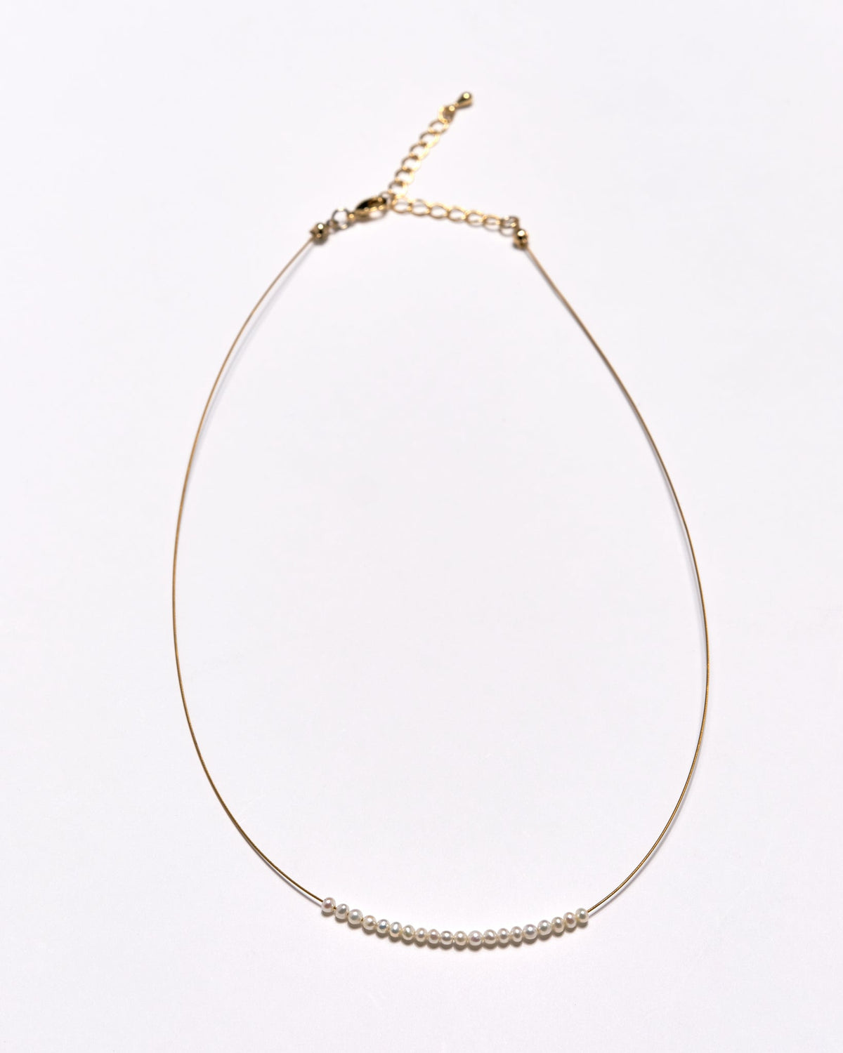 Thin String Pearl Necklace