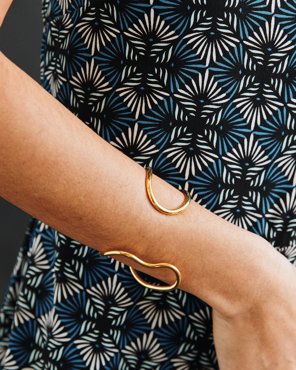 18K Plated Uneven Cuff