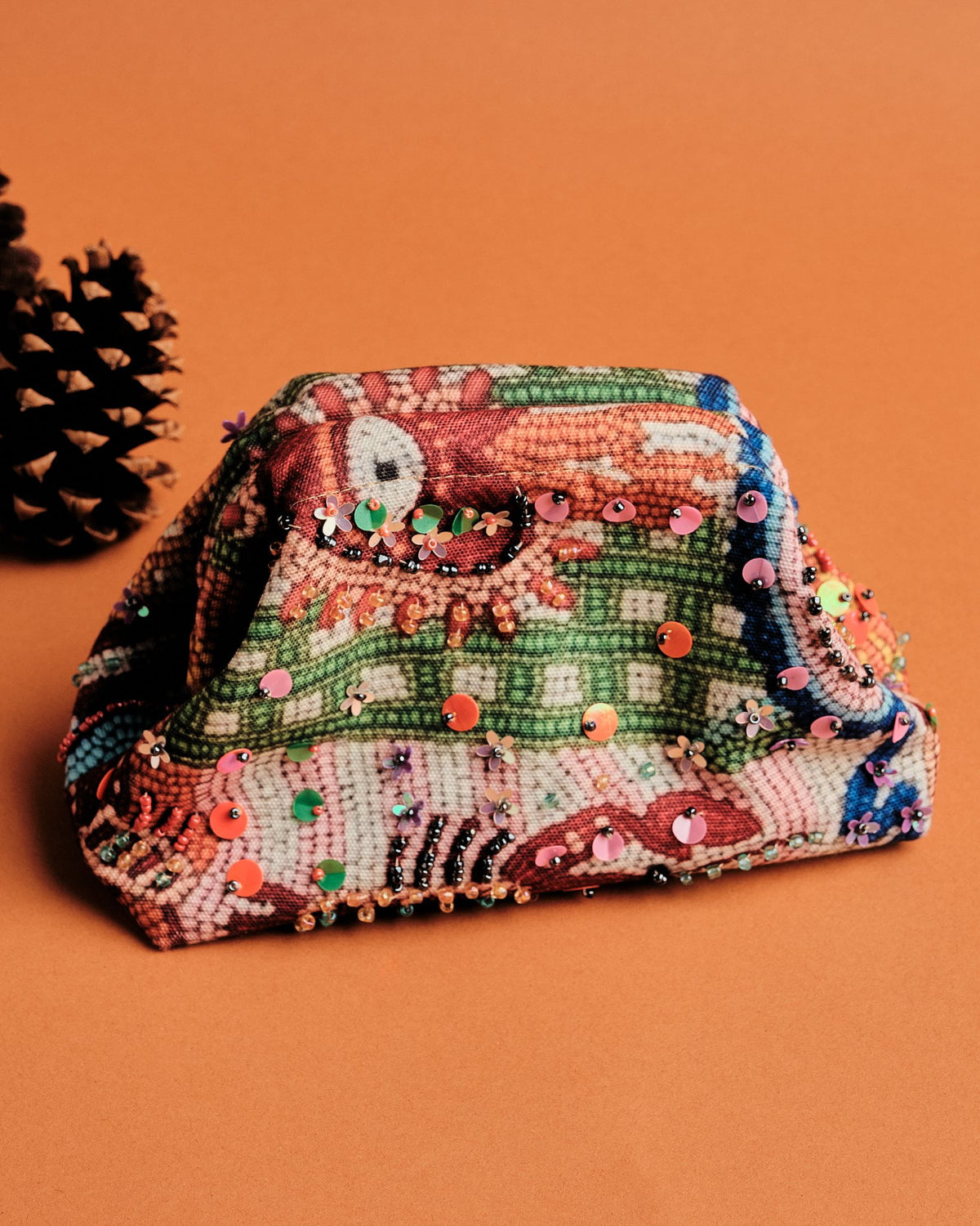 Beaded Tropiko Clutch