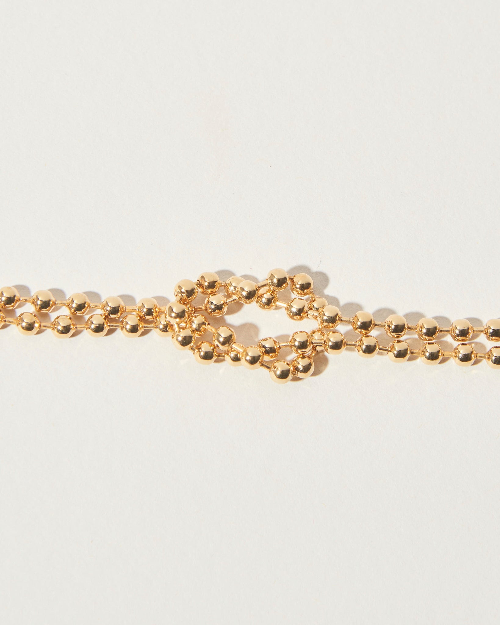 16K Plated Knotted Necklace