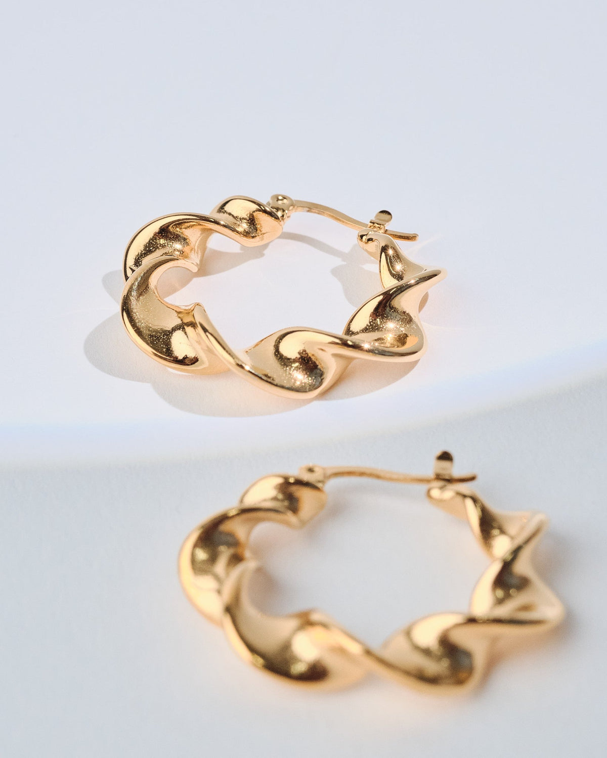 18K Plated Feel Hoops