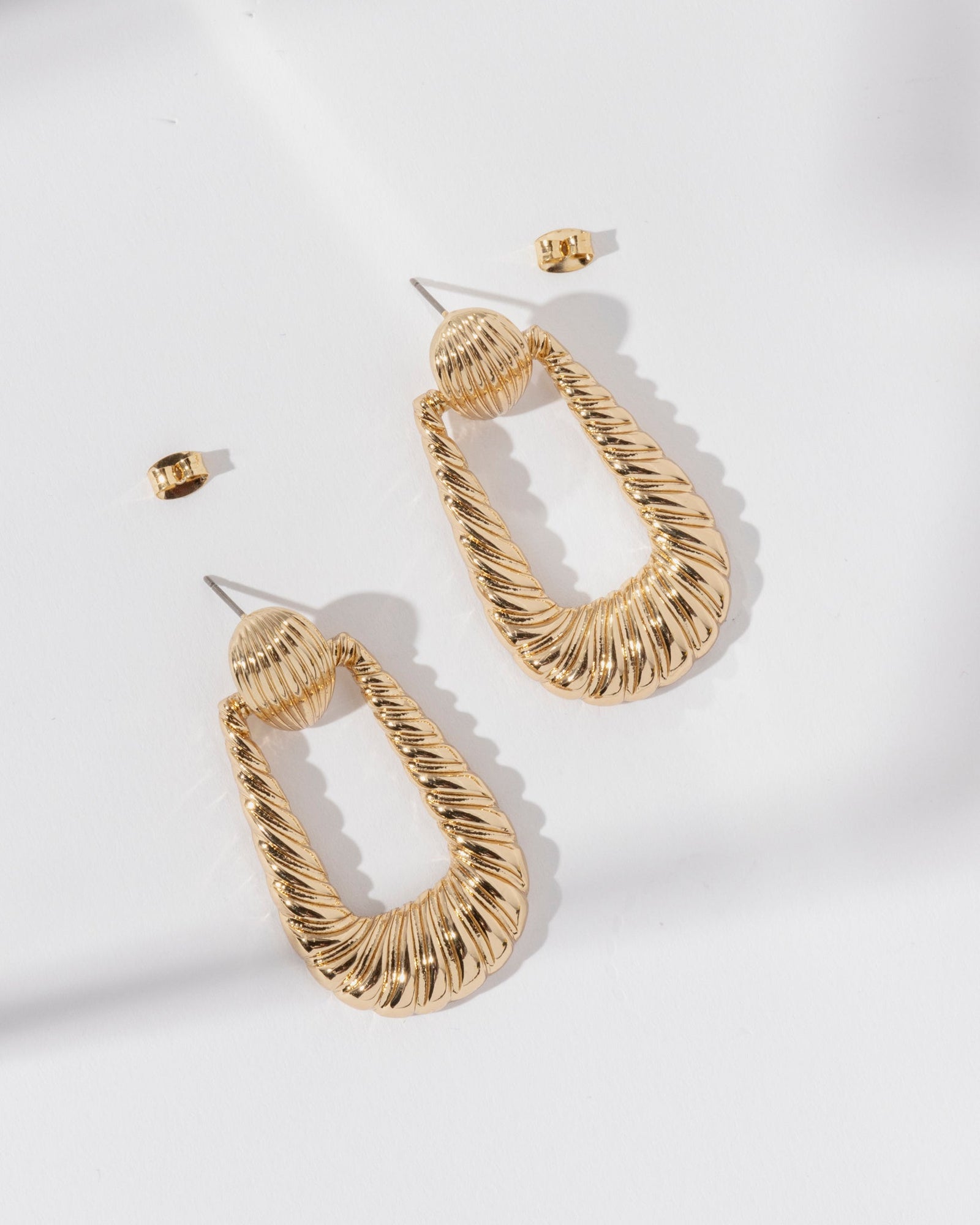16K Plated Ru Earrings