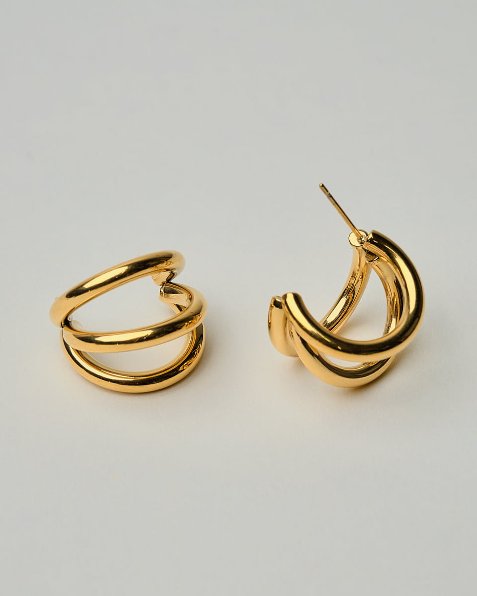 18K Plated Cerik Earrings