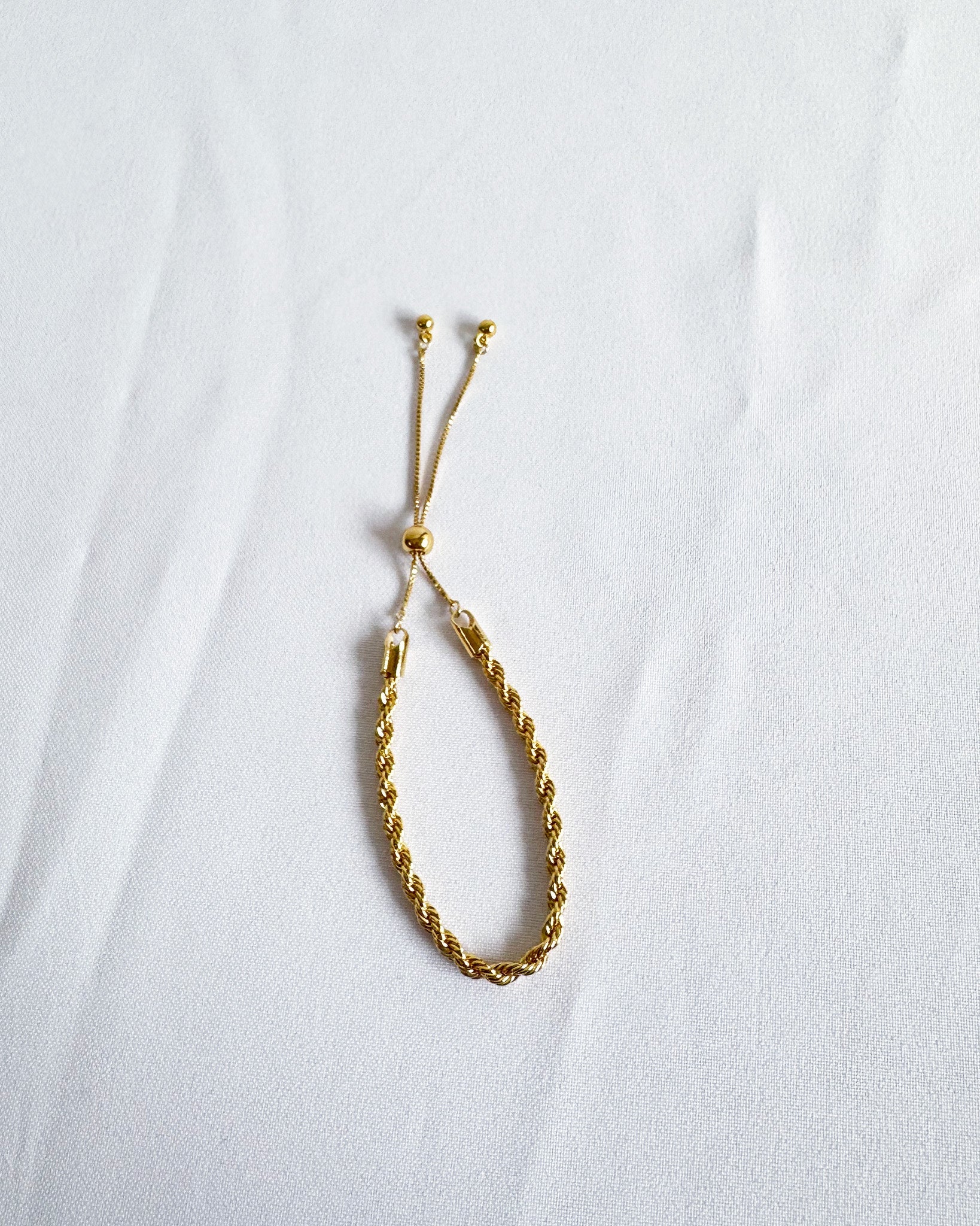 18K Plated Rope Bracelet