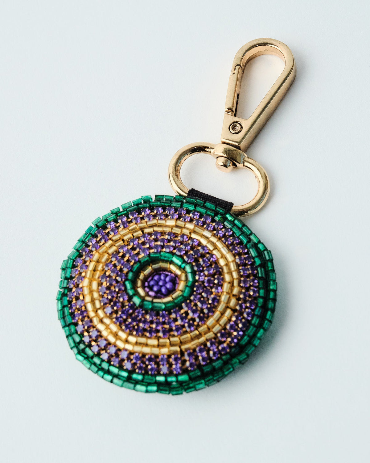 Beaded Circle Purse Dangle