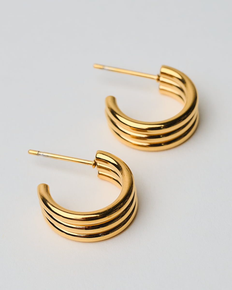 18K Plated Vlore Earrings