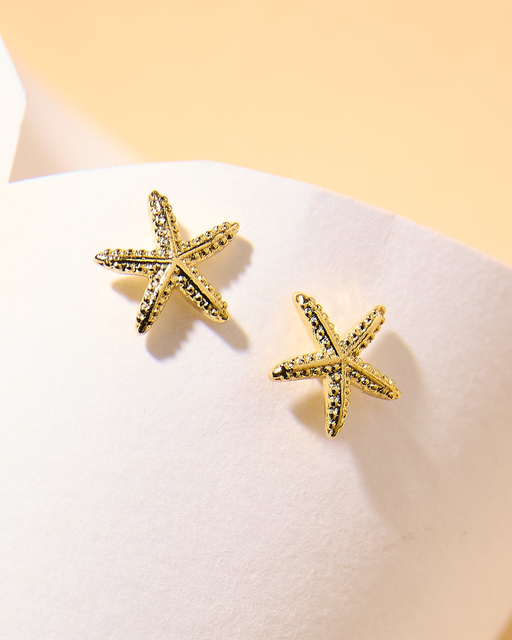 16K Plated Star Post Earrings