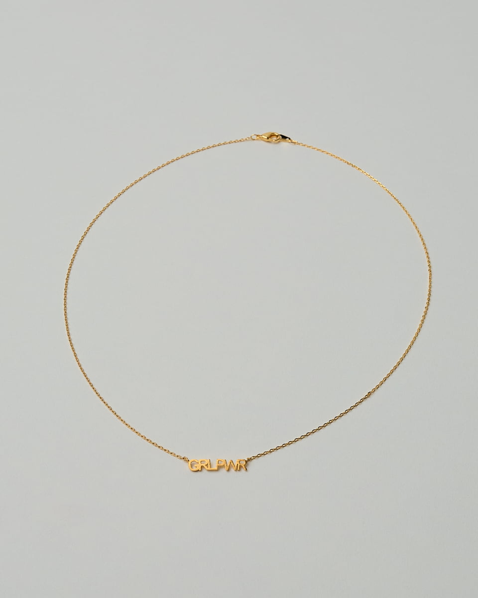16K Plated GRLPWR Necklace