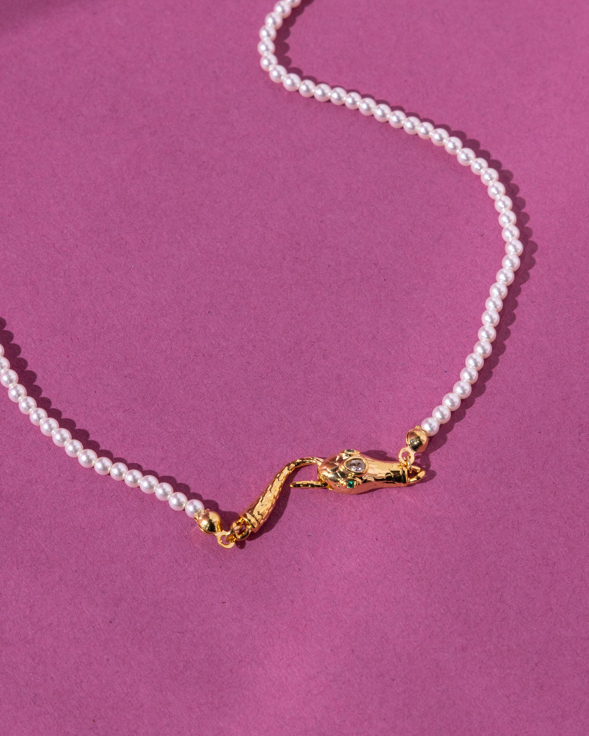 18K Plated Serpent Necklace