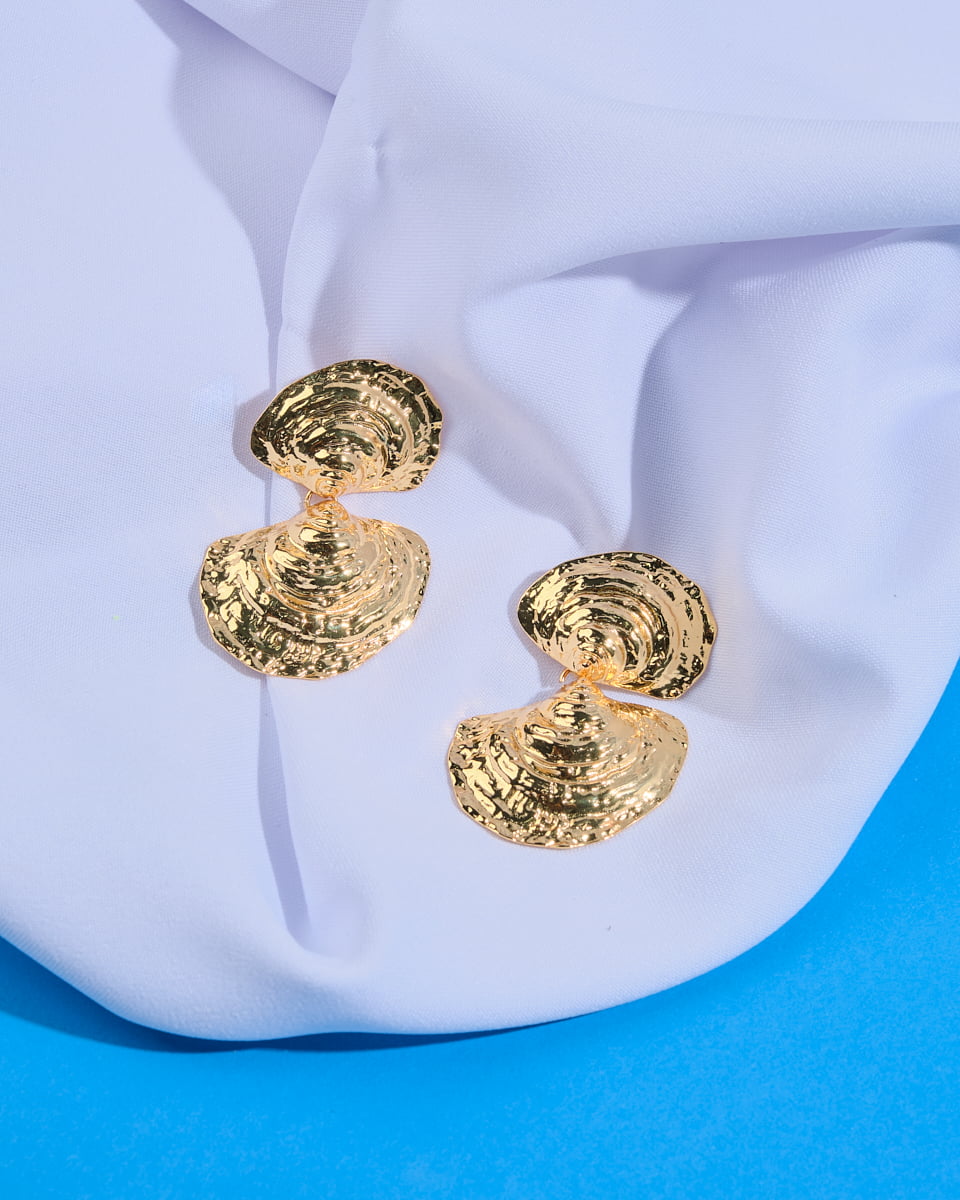 16K Plated Triton Earrings