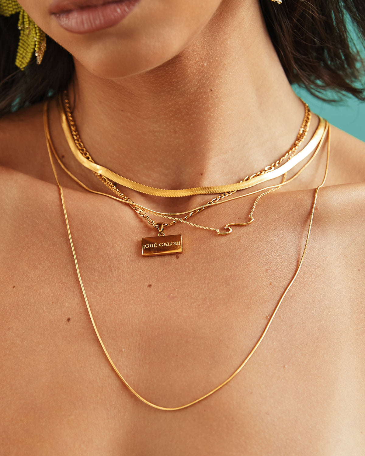 18K Plated Que Calor Necklace