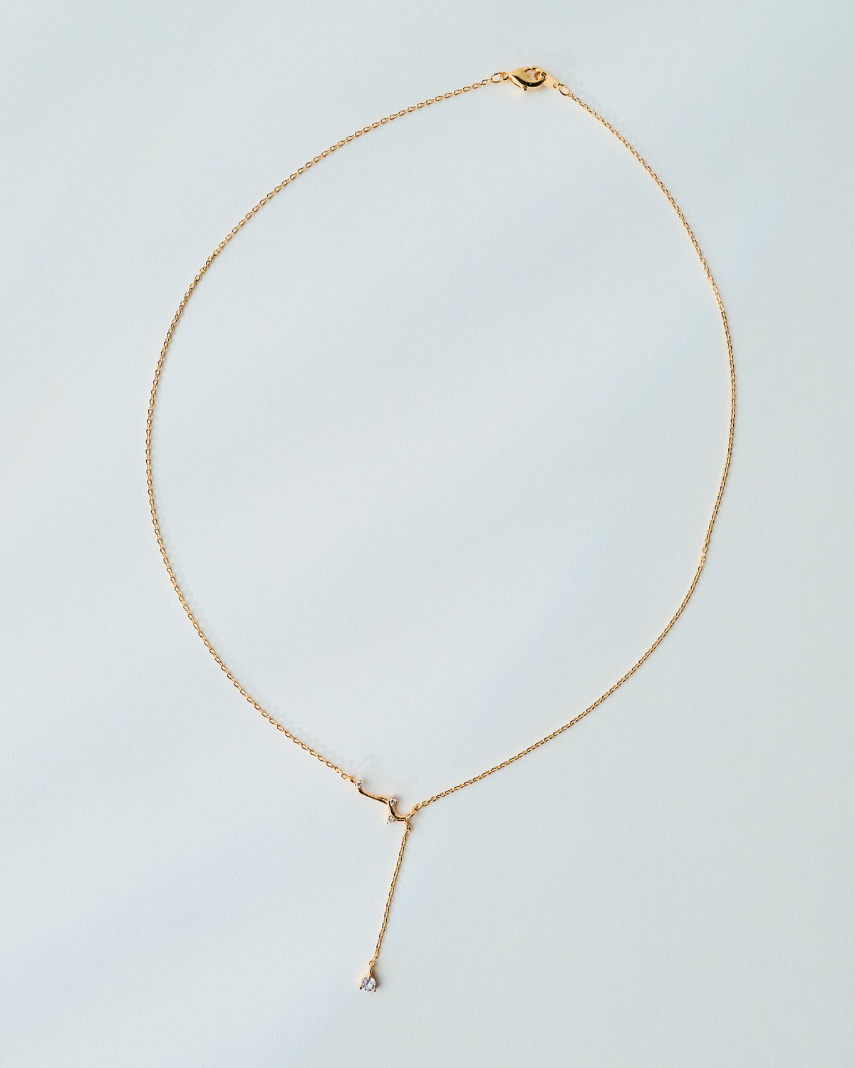 16K Plated Fluid Necklace