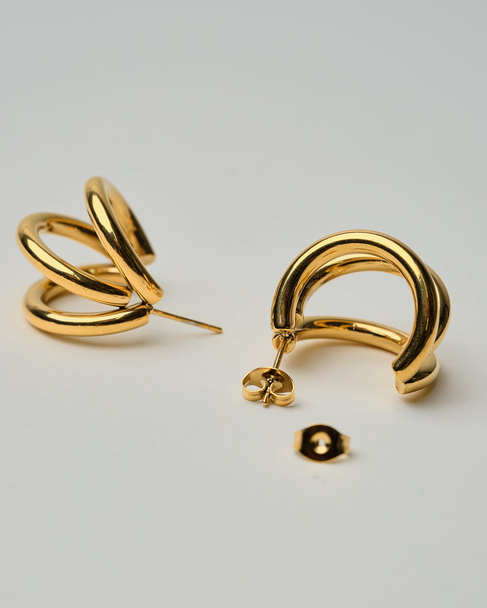 18K Plated Cerik Earrings
