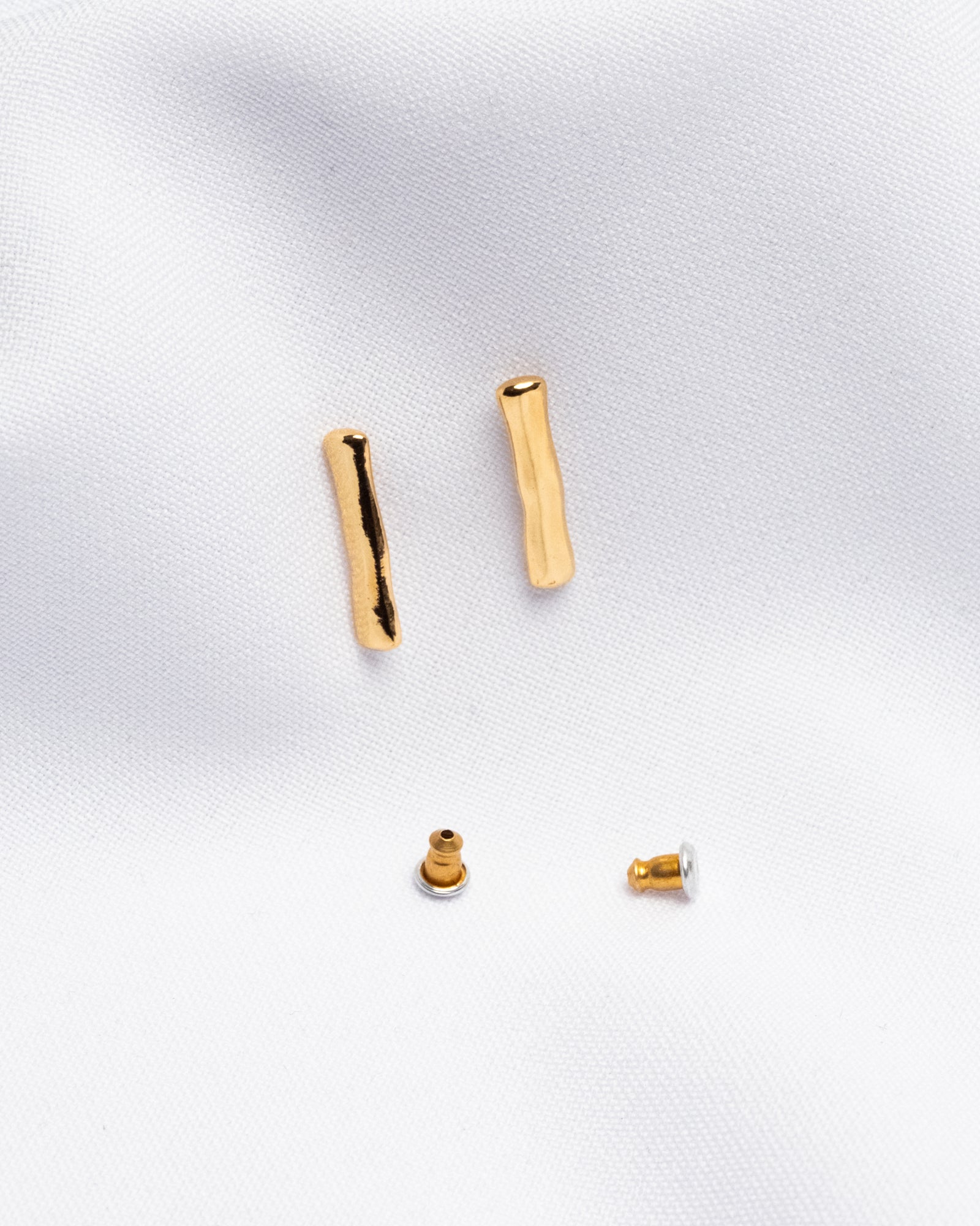 16K Plated Jacks Earrings