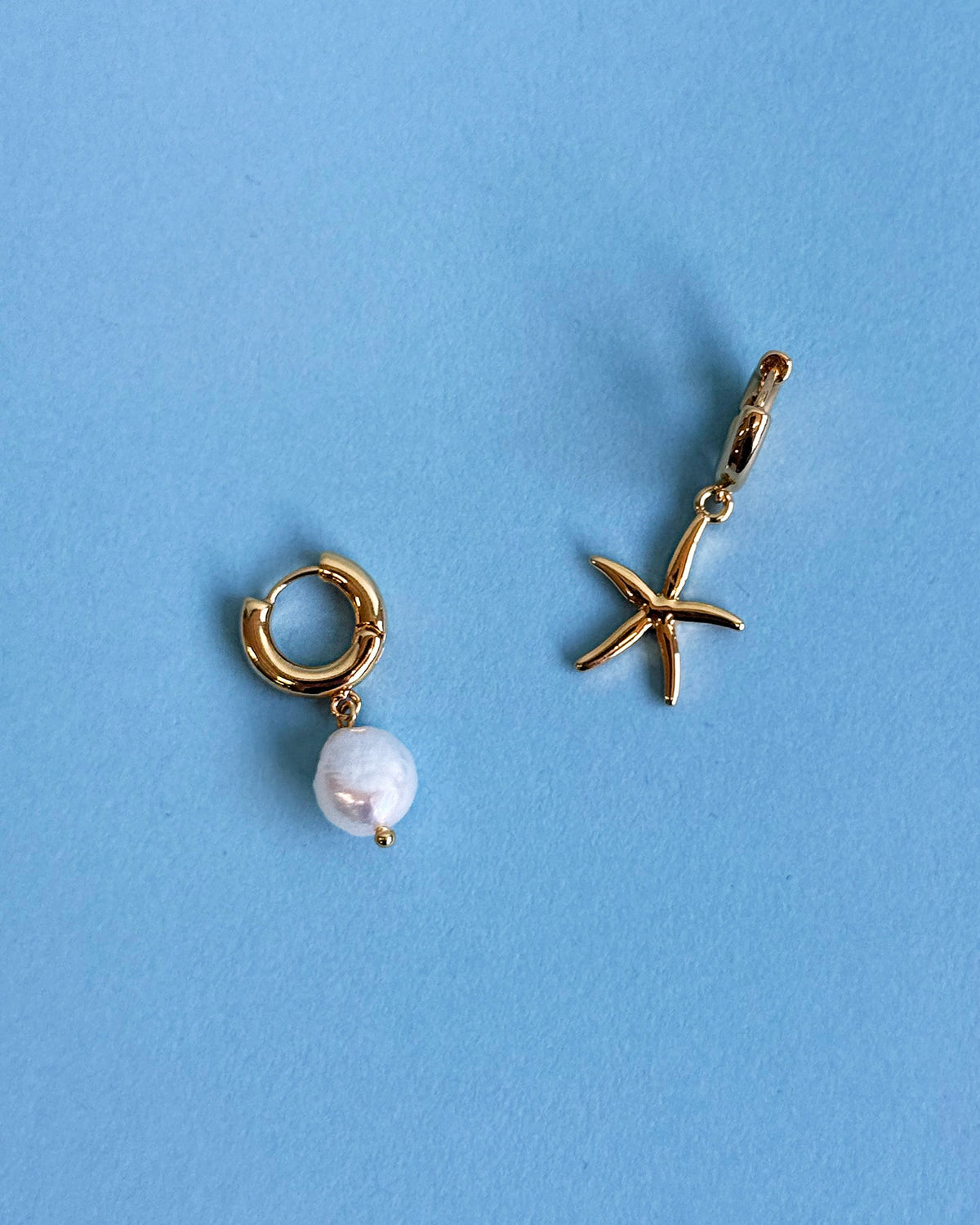 18K Plated Missmatch Earrings