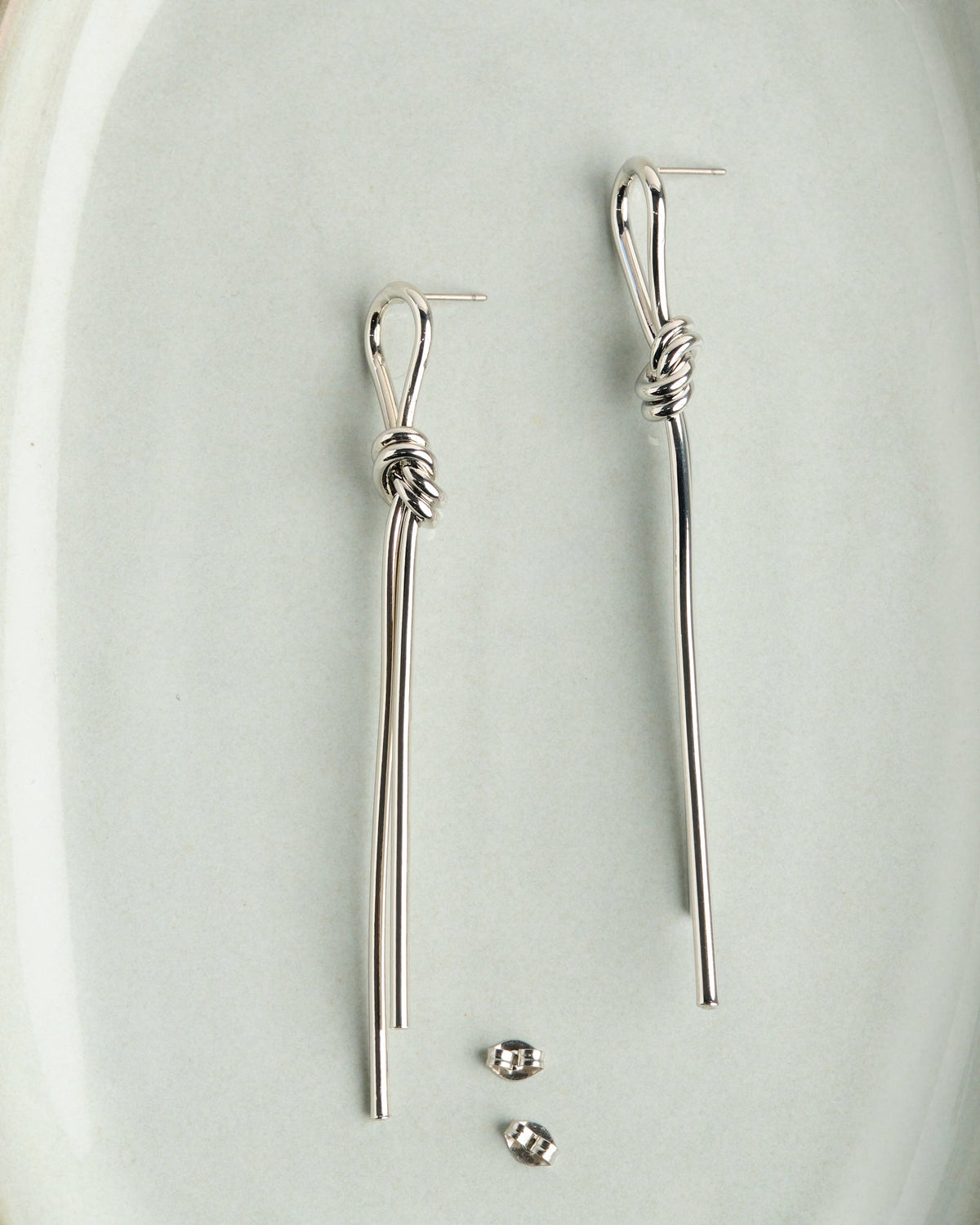 Silver Rope Earrings