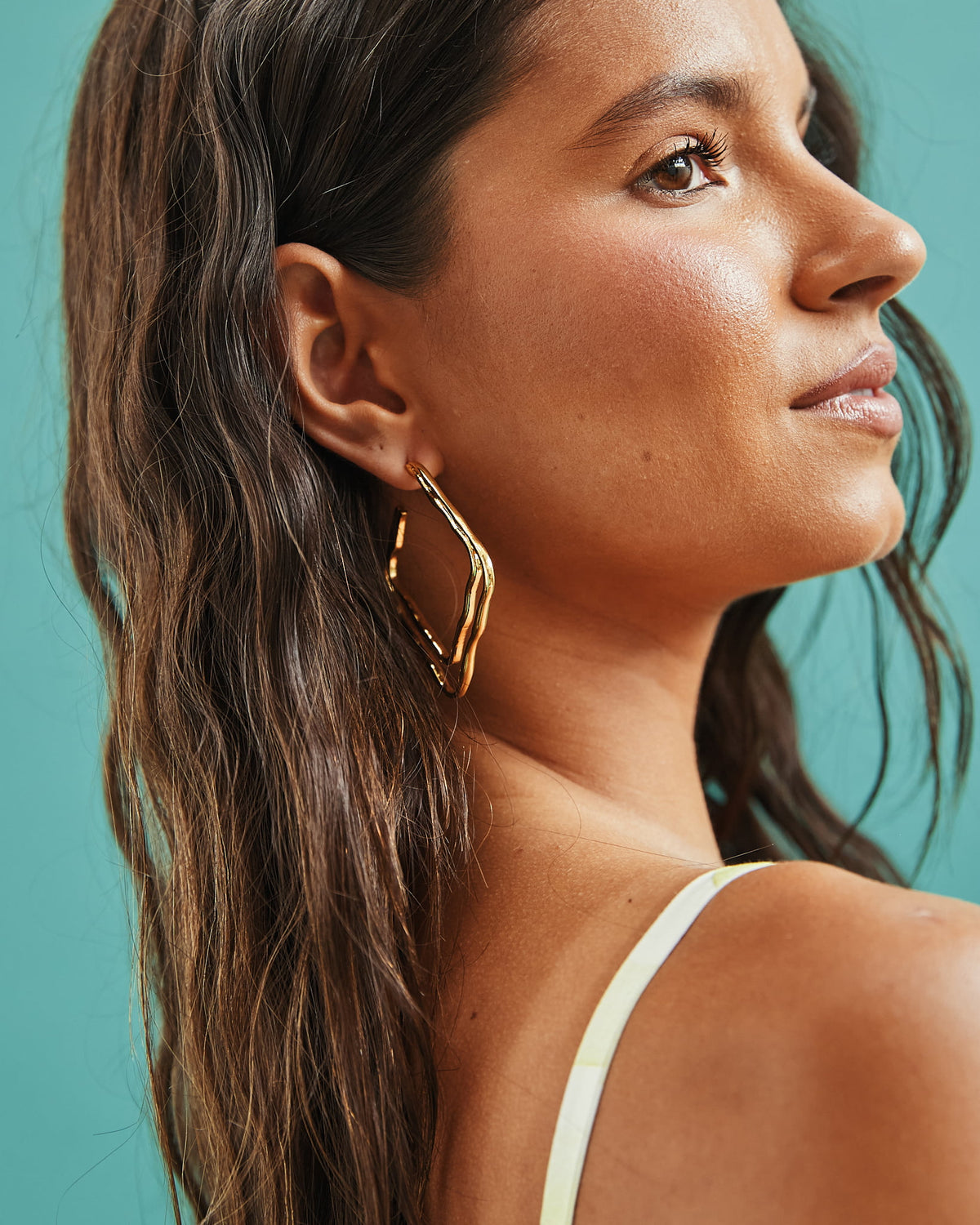 16K Plated Ibis Earrings