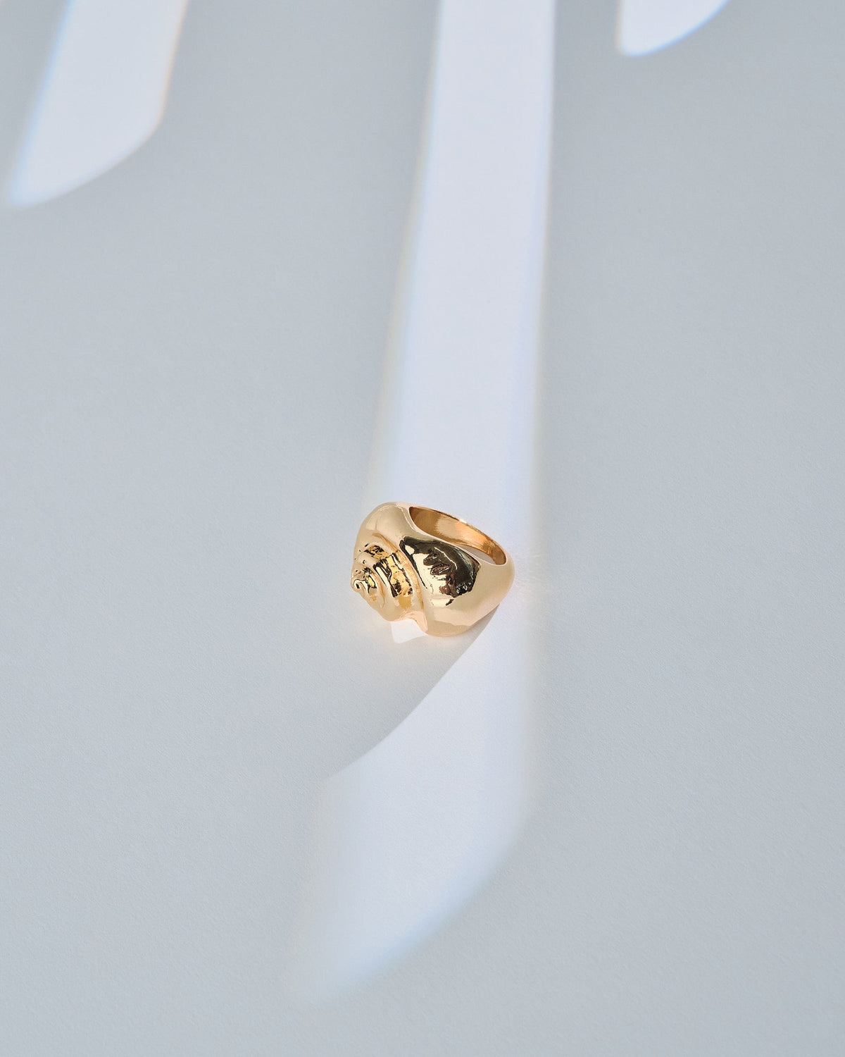 16K Plated Caracol Ring
