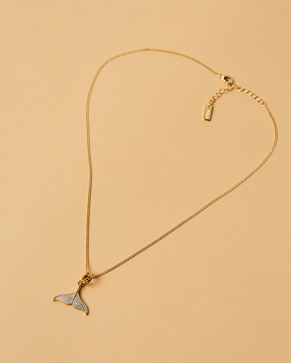 16K Plated Tail Necklace