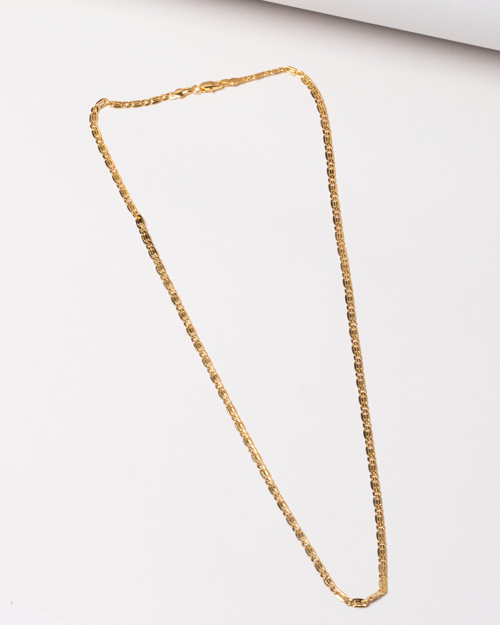 18K Plated Long Chain Necklace