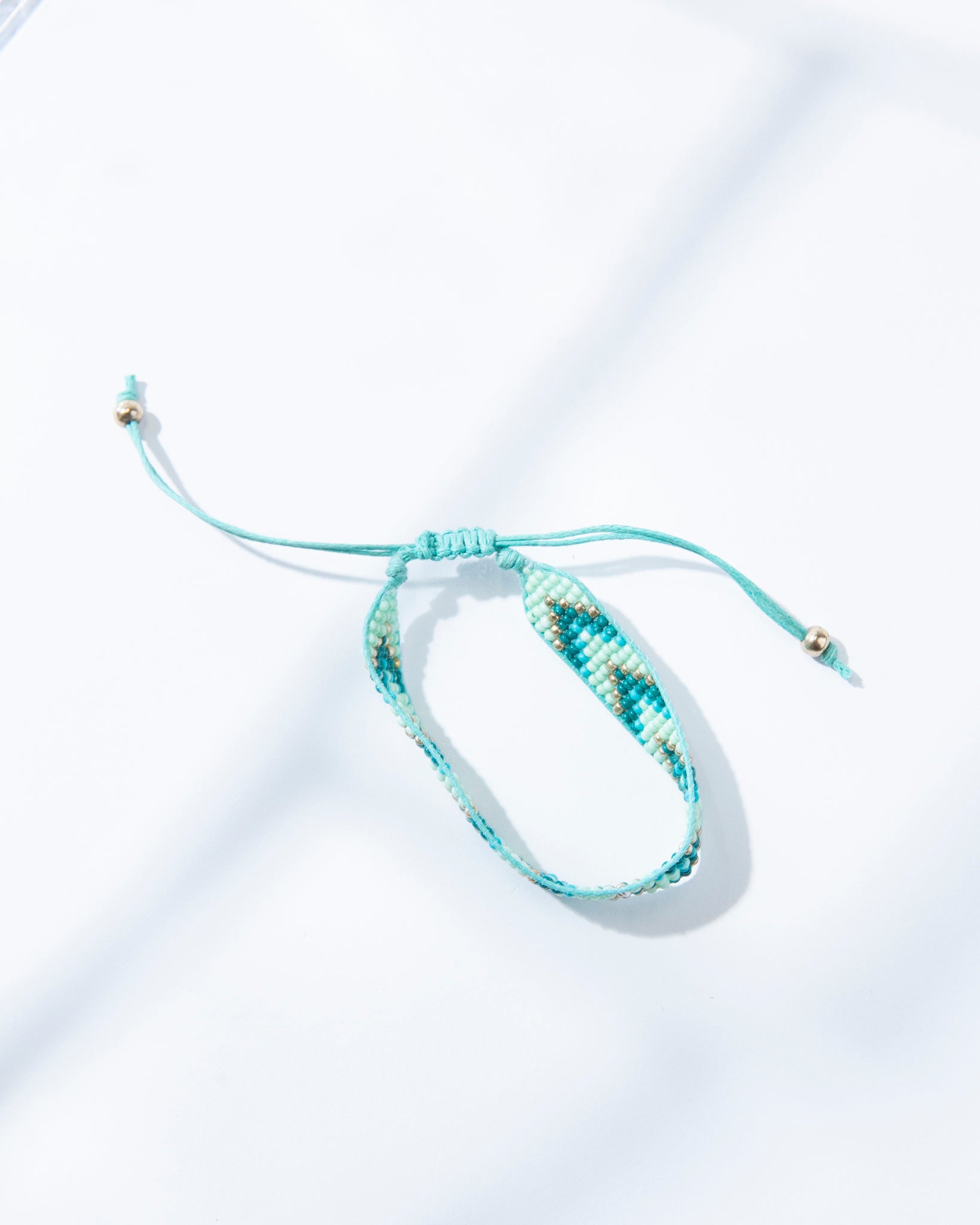 Turquoise Beaded Adjustable Bracelet