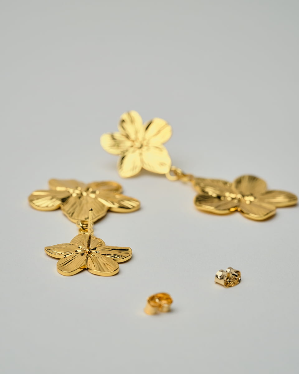 16K Plated Fiori Earrings