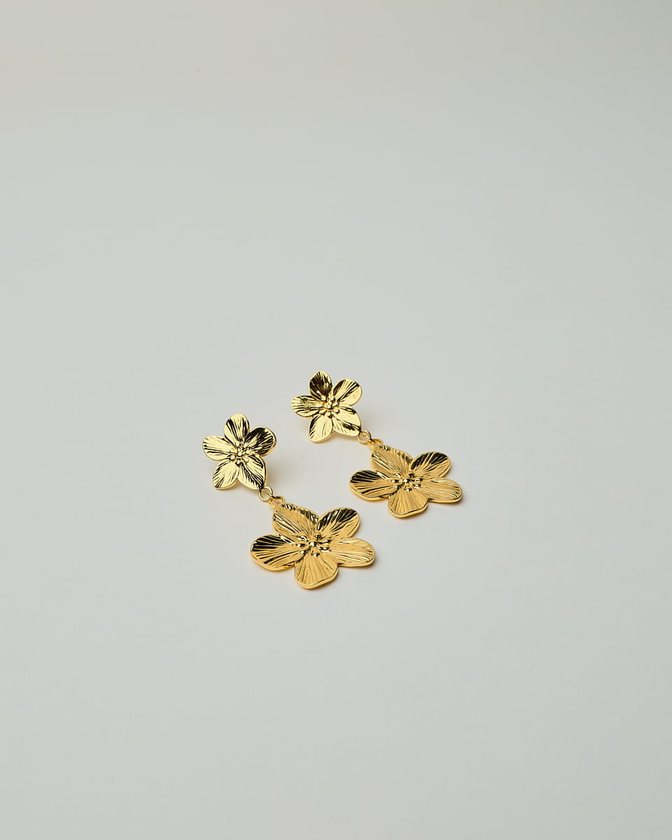 16K Plated Fiori Earrings