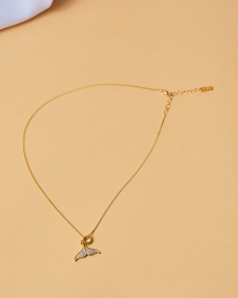 16K Plated Tail Necklace