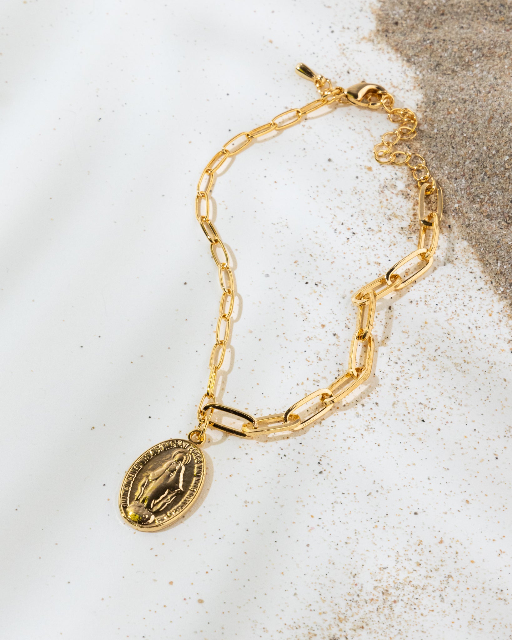 16K Plated Pray Bracelet