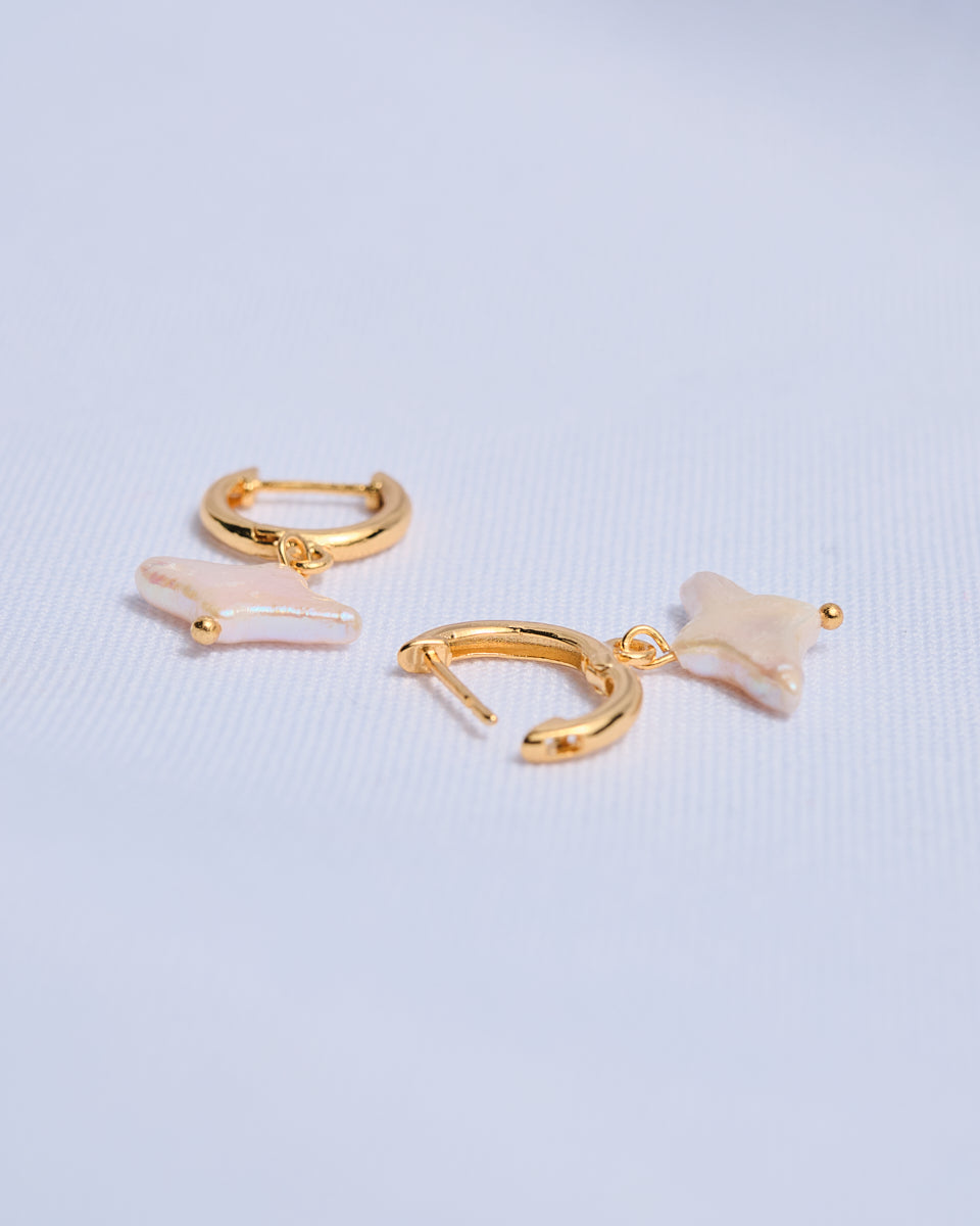 16K Plated Sky Earrings