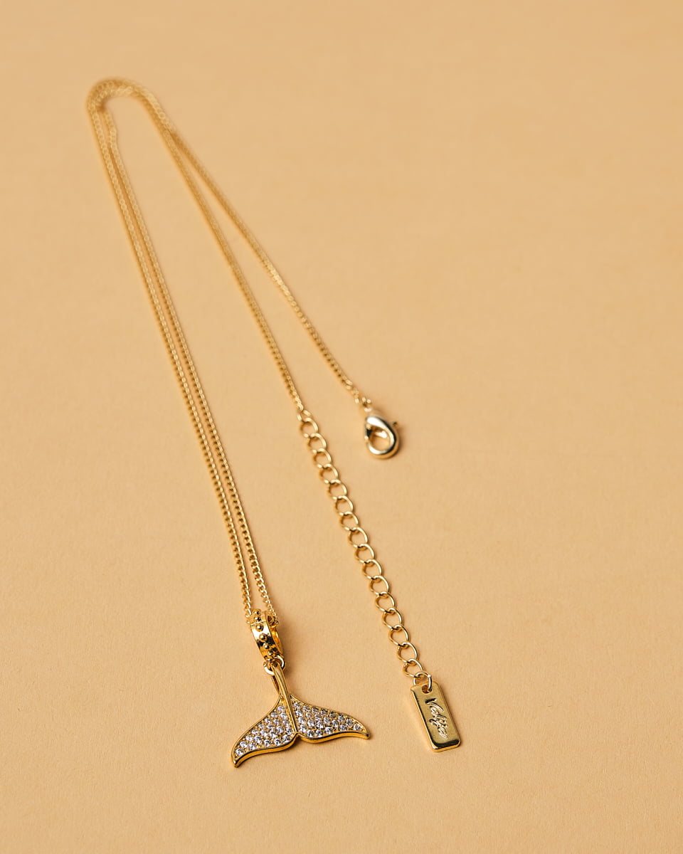 16K Plated Tail Necklace